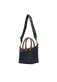 TOMMY HILFIGER - Tommy Hilfiger Torebka Popette Mini Tote AW0AW17709 Granatowy. Kolor: niebieski #5