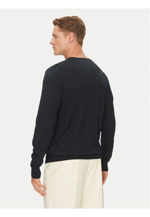Marciano Guess Sweter 5GHR02 5861Z Granatowy Regular Fit. Kolor: niebieski. Materiał: bawełna