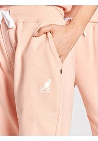 Kangol Spodnie dresowe Unisex Essential KLEU007 Różowy Regular Fit. Kolor: różowy. Materiał: bawełna, dresówka #2