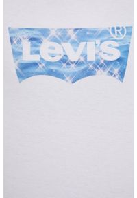 Levi's® - Levi's t-shirt bawełniany kolor biały. Okazja: na co dzień, na spotkanie biznesowe. Kolor: biały. Materiał: bawełna. Wzór: nadruk. Styl: biznesowy, casual