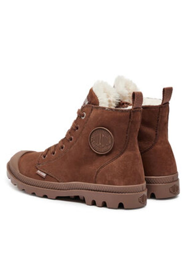 Palladium Trapery PAMPA HI ZIP WL 95982-292-M Brązowy. Kolor: brązowy. Materiał: skóra, nubuk