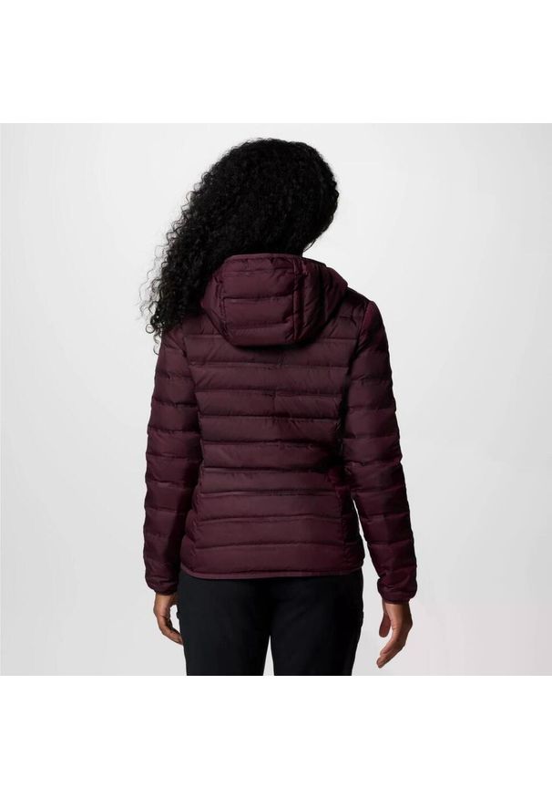 columbia - Kurtka COLUMBIA LAKE 22 II DOWN HOODED JA Bordeaux. Kolor: czerwony. Materiał: syntetyk