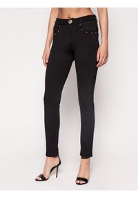 Spodnie materiałowe Cavalli Class. Kolor: czarny. Materiał: materiał #1