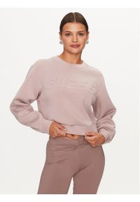 Guess Bluza V3BQ15 K7UW2 Różowy Regular Fit. Kolor: różowy. Materiał: wiskoza