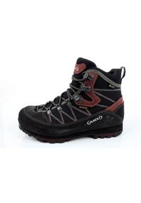 Buty trekkingowe damskie Aku Trekker L3 Goretex. Wysokość cholewki: za kostkę. Zapięcie: sznurówki. Kolor: czarny. Materiał: zamsz, materiał, syntetyk. Szerokość cholewki: normalna