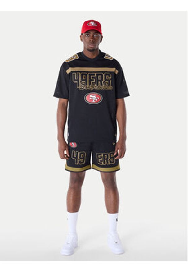 New Era Szorty sportowe NFL Saf49E Graphic 60596398 Czarny Regular Fit. Kolor: czarny. Materiał: syntetyk. Styl: sportowy