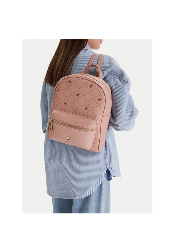 Plecak Beverly Hills Polo Club. Kolor: różowy
