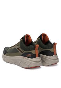 skechers - Skechers Sneakersy D'Lux Walker 2.0 232953 OLOR Khaki. Kolor: brązowy. Materiał: skóra #2