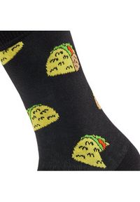 Happy-Socks - Happy Socks Skarpety wysokie unisex TAC01-9000 Czarny. Kolor: czarny. Materiał: bawełna, materiał