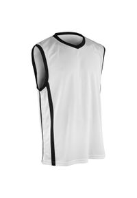 SPIRO - Męski Szybkoschnący Podkoszulek Do Koszykówki. Kolor: czarny, wielokolorowy, biały. Sport: koszykówka #1
