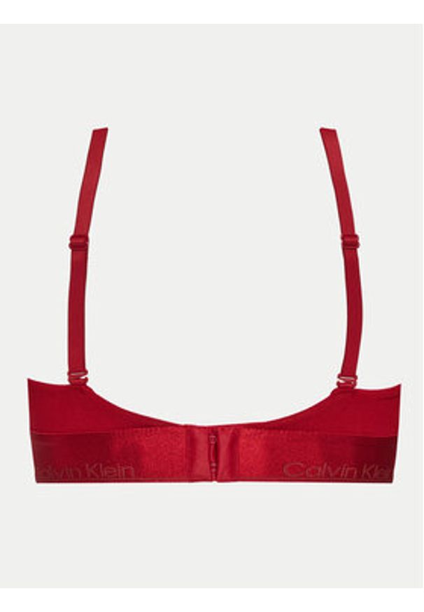 Calvin Klein Underwear Biustonosz braletka Lightly Lined Triangle 000QF7994E Bordowy. Kolor: czerwony. Materiał: syntetyk, bawełna