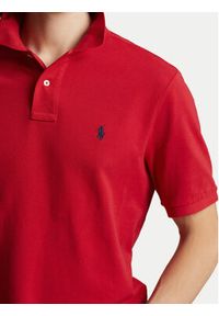 Polo Ralph Lauren Polo Core Replen 710666998 Czerwony Custom Slim Fit. Typ kołnierza: polo. Kolor: czerwony. Materiał: bawełna