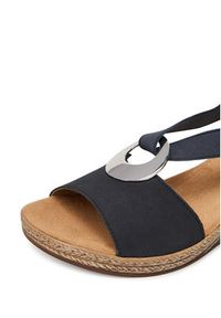 Rieker Sandały 624H6-14 Granatowy. Kolor: niebieski. Materiał: syntetyk #5