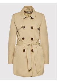 only - ONLY Trencz Valerie 15191821 Beżowy Regular Fit. Kolor: beżowy. Materiał: syntetyk #3