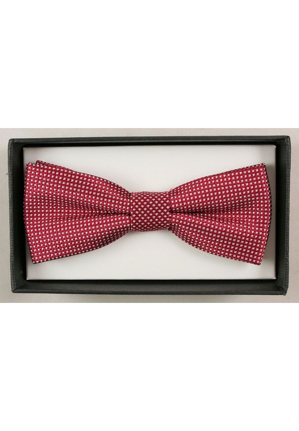 Modna Mucha Męska - Alties - Czerwona z Białym Rzucikiem. Kolor: czerwony. Styl: sportowy, elegancki