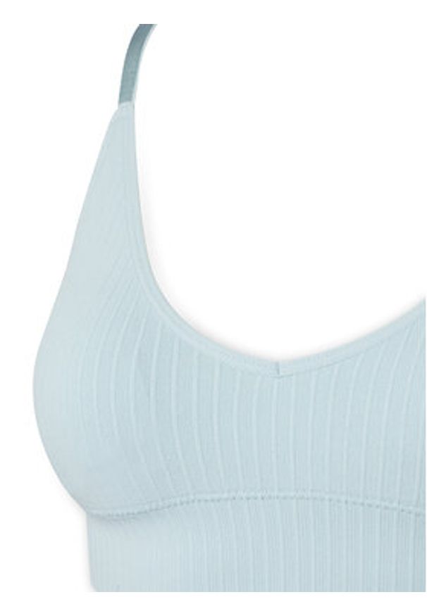 Hunkemöller Biustonosz top Dianne 302142 Błękitny. Kolor: niebieski. Materiał: syntetyk