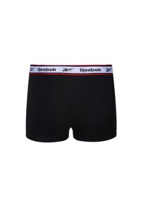 Reebok - Męskie Kąpielówki Barlow (zestaw 3 Sztuk). Kolor: czarny. Styl: sportowy
