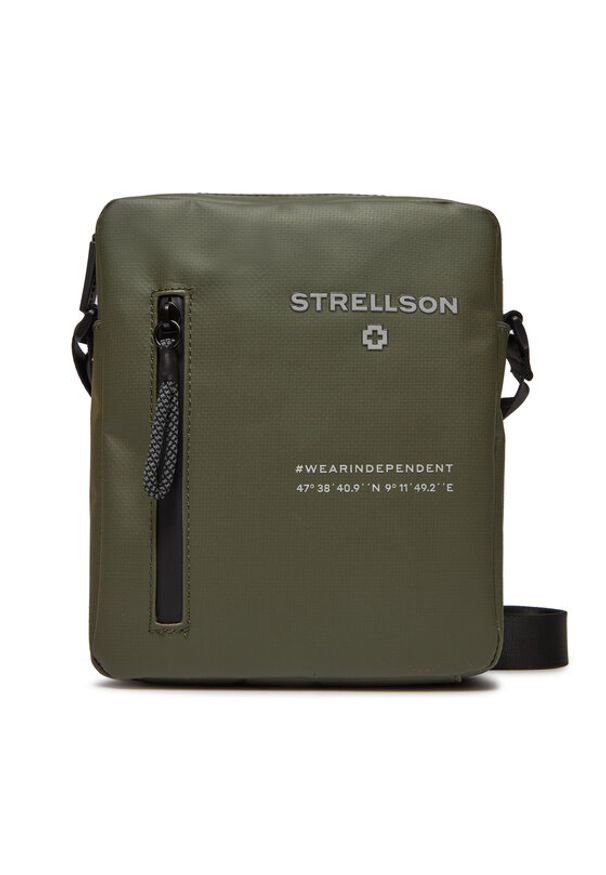 Strellson Saszetka Marcus 4010003123 Khaki. Kolor: brązowy. Materiał: skóra