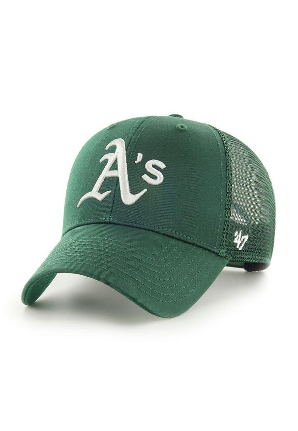 47 Brand - Brand `47 czapka z daszkiem Oakland Athletics B-BRANS18CTP-DGB zielony OSFM. Kolor: zielony