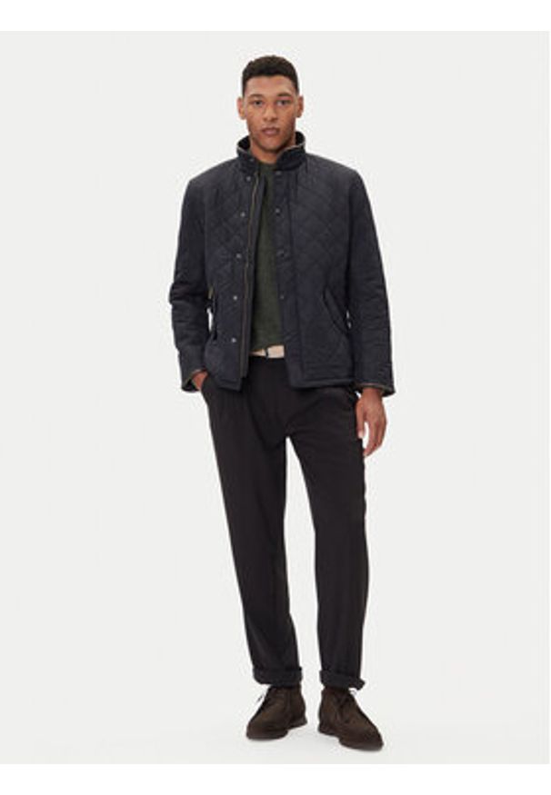Barbour Kurtka przejściowa Powell MQU0281NY71 Granatowy Slim Fit. Kolor: niebieski. Materiał: syntetyk