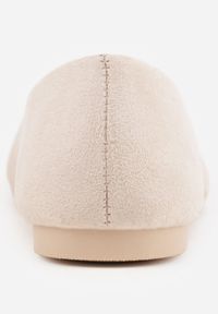 Born2be - Beżowe Płaskie Balerinki Wsuwane z Okrągłym Noskiem Telliajoy. Okazja: na co dzień, na spacer. Nosek buta: okrągły. Zapięcie: bez zapięcia. Kolor: beżowy. Materiał: jeans. Sezon: jesień, wiosna. Styl: elegancki, klasyczny, casual, wizytowy #9