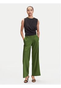 Patrizia Pepe Spodnie materiałowe 8P0657 A459 Zielony Regular Fit. Kolor: zielony. Materiał: syntetyk #9