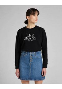 Lee - LEE CREW NECK SWS DAMSKA BLUZA BLACK L53ATX01