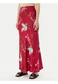 ViCOLO Spódnica maxi Gonna TD0472 Bordowy Slim Fit. Kolor: czerwony. Materiał: wiskoza