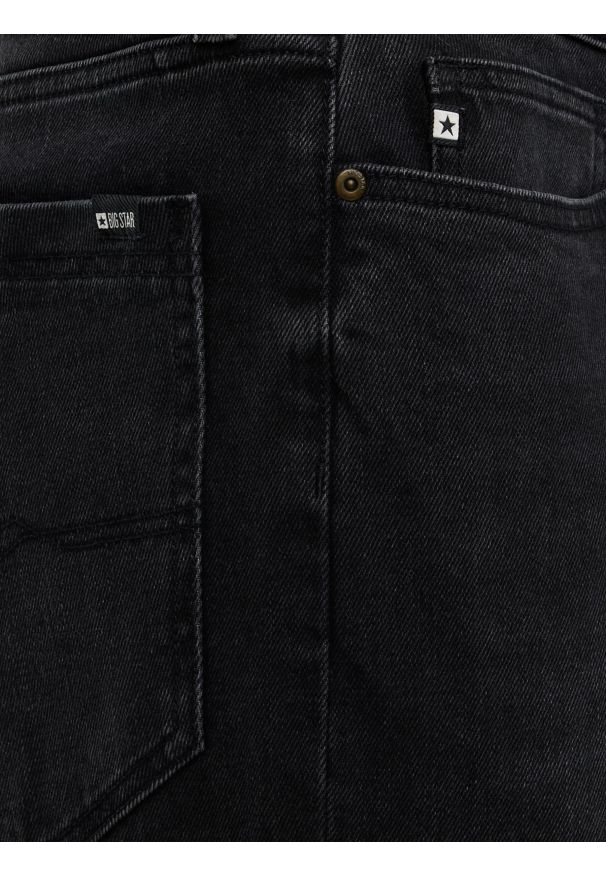 Big-Star - Jeansy męskie loose czarne Isaac Workwear 914. Okazja: na co dzień. Stan: podwyższony. Kolor: czarny. Styl: sportowy, casual