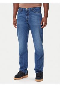 Lee Jeansy West 112364167 Niebieski Straight Fit. Kolor: niebieski
