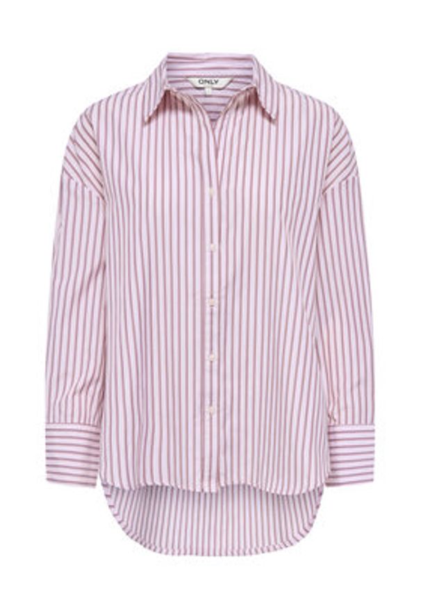 only - ONLY Koszula Oregon 15367554 Różowy Regular Fit. Kolor: różowy. Materiał: bawełna