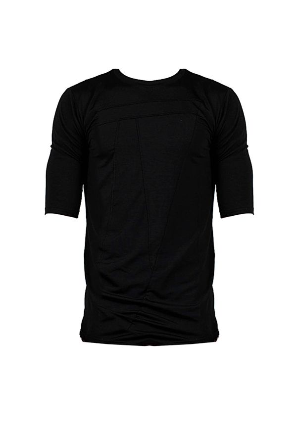 La Haine Inside Us T-shirt "Amethyst" | P2308 3M | Amethyst | Mężczyzna | Czarny. Okazja: na co dzień. Kolor: czarny. Materiał: acetat, wiskoza, elastan. Styl: casual
