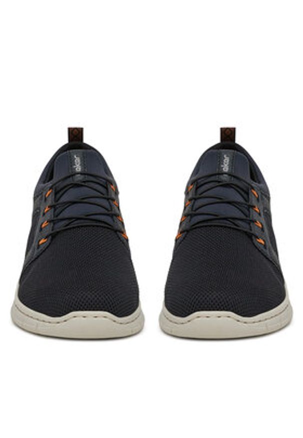 Rieker Sneakersy B7796-14 Granatowy. Kolor: niebieski. Materiał: materiał