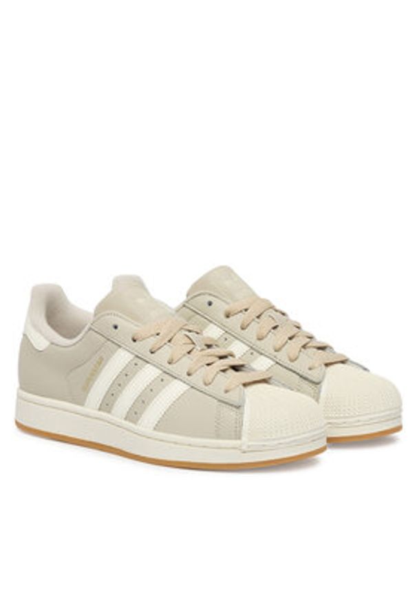 Adidas - adidas Sneakersy Superstar II IH4145 Beżowy. Kolor: beżowy. Materiał: skóra. Model: Adidas Superstar