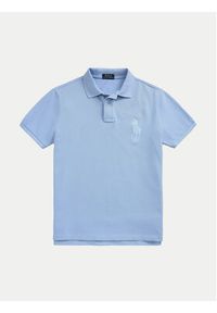 Polo Ralph Lauren Polo 710938137012 Błękitny Slim Fit. Typ kołnierza: polo. Kolor: niebieski. Materiał: bawełna