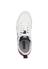 Buty do chodzenia męskie K-Swiss Lozan Match. Zapięcie: sznurówki. Kolor: biały. Materiał: tkanina, materiał, skóra, syntetyk. Szerokość cholewki: normalna. Sport: turystyka piesza