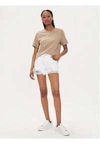 Pepe Jeans Szorty jeansowe Relaxed Short Mw PL801110TB9 Biały Relaxed Fit. Kolor: biały. Materiał: bawełna