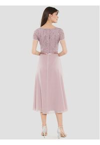 Swing Sukienka koktajlowa 5AE10300 Różowy Regular Fit. Kolor: różowy. Materiał: syntetyk. Styl: wizytowy #13