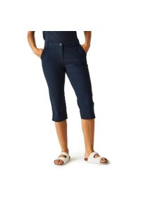 Regatta - Bayletta damskie spodnie capri. Kolor: czerwony. Materiał: bawełna. Sezon: lato. Sport: turystyka piesza #1