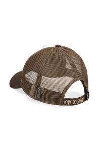 Czapka z daszkiem damska Anekke, wykonana z materiału tekstylnego z regulowanym zapięciem z tyłu, brązowa, 42481-061. Kolor: brązowy. Materiał: materiał. Styl: elegancki, klasyczny, casual #3