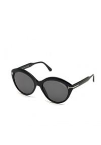 Tom Ford - TOM FORD - Czarne okulary przeciwsłoneczne Maxine. Kształt: okrągłe. Kolor: czarny #7