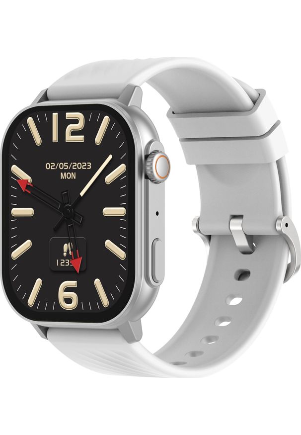 Smartwatch Gravity GT15-8 Biały (GT15-8 SR/SR/GY). Rodzaj zegarka: smartwatch. Kolor: biały