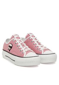 Karl Lagerfeld - KARL LAGERFELD Trampki KL60424 Różowy. Kolor: różowy. Materiał: materiał #4