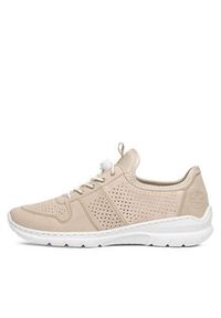 Rieker Sneakersy L3254-62 Beżowy. Kolor: beżowy. Materiał: materiał #7