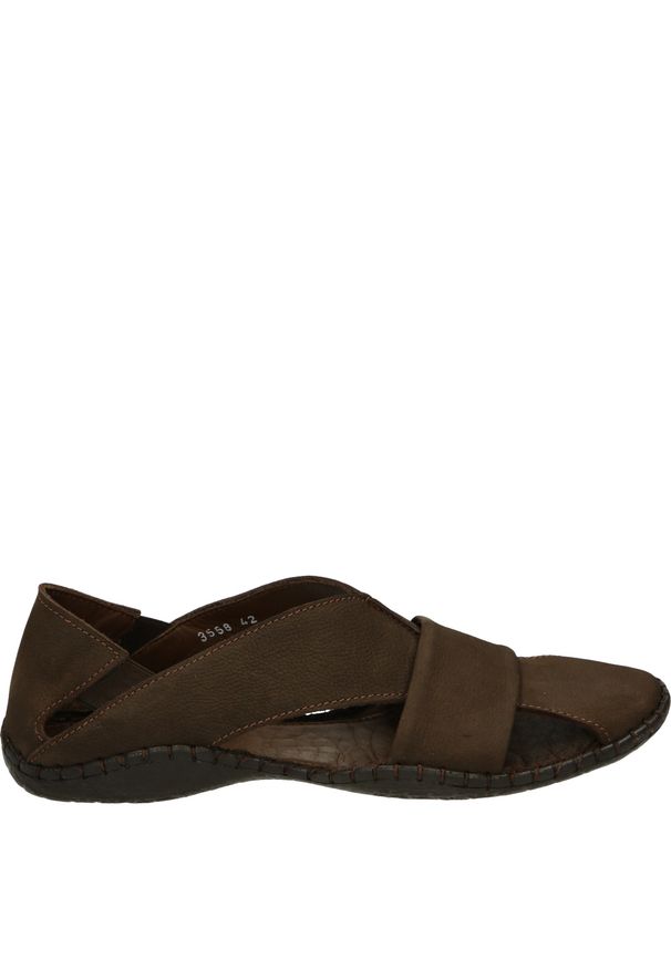 Venezia - SANDAŁY MĘSKIE Z WYCIĘCIAMI 4463558 T W19. Materiał: skóra, syntetyk, nubuk