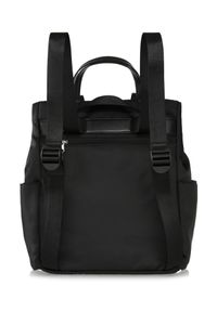 Ochnik - Czarna torebka - plecak. Kolor: czarny. Materiał: skórzane. Rodzaj torebki: na ramię #7
