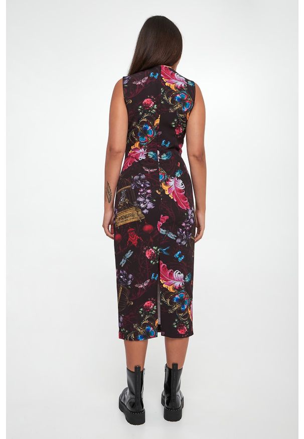 Versace Jeans Couture - Sukienka midi VERSACE JEANS COUTURE. Długość: midi