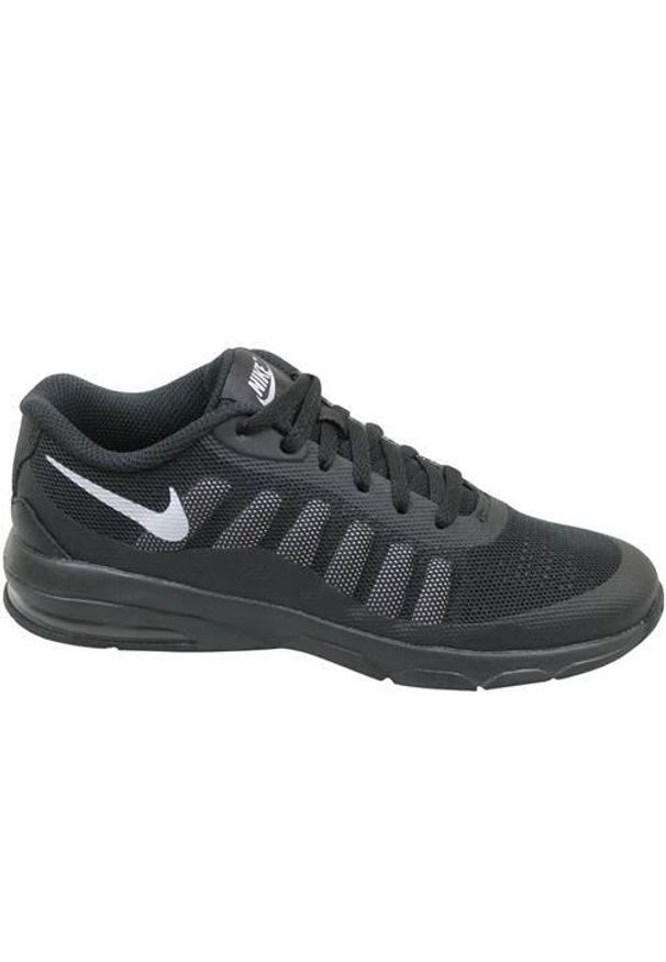 Buty do chodzenia dla dzieci Nike Air Max Invigor Print PS. Zapięcie: sznurówki. Kolor: czarny. Materiał: guma, syntetyk, tkanina, materiał. Szerokość cholewki: normalna. Wzór: nadruk. Model: Nike Air Max. Sport: turystyka piesza