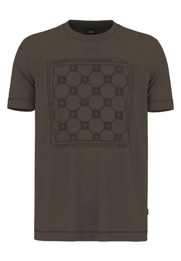 JOOP! T-Shirt 17 JJ-21Bajo 30047429 Brązowy Modern Fit. Kolor: brązowy. Materiał: bawełna