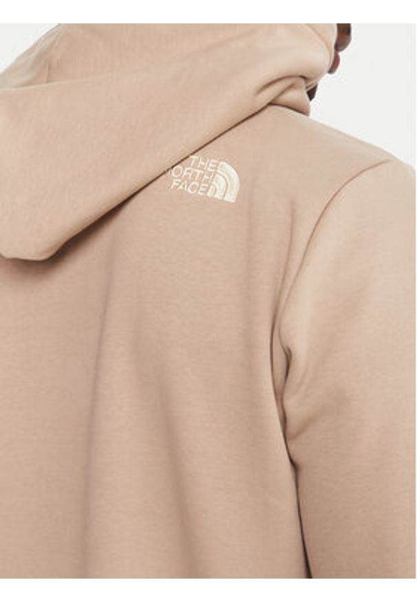 The North Face Bluza Drew Peak NF0A89EM Beżowy Regular Fit. Kolor: beżowy. Materiał: bawełna
